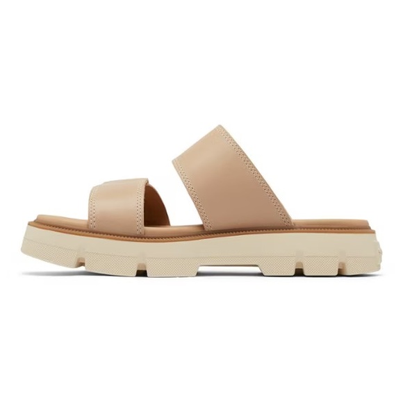 SOREL REIN CB SLIDE SANDALS IN HONEST BEIGE 7 - Picture 2 of 11